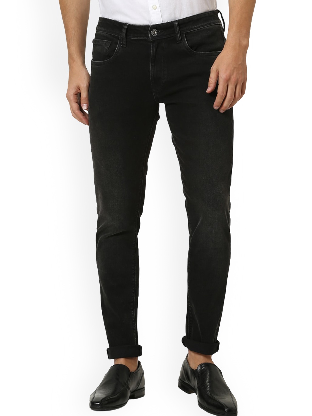 

Celio Men Slim Fit Mid-Rise Cotton Jeans, Black