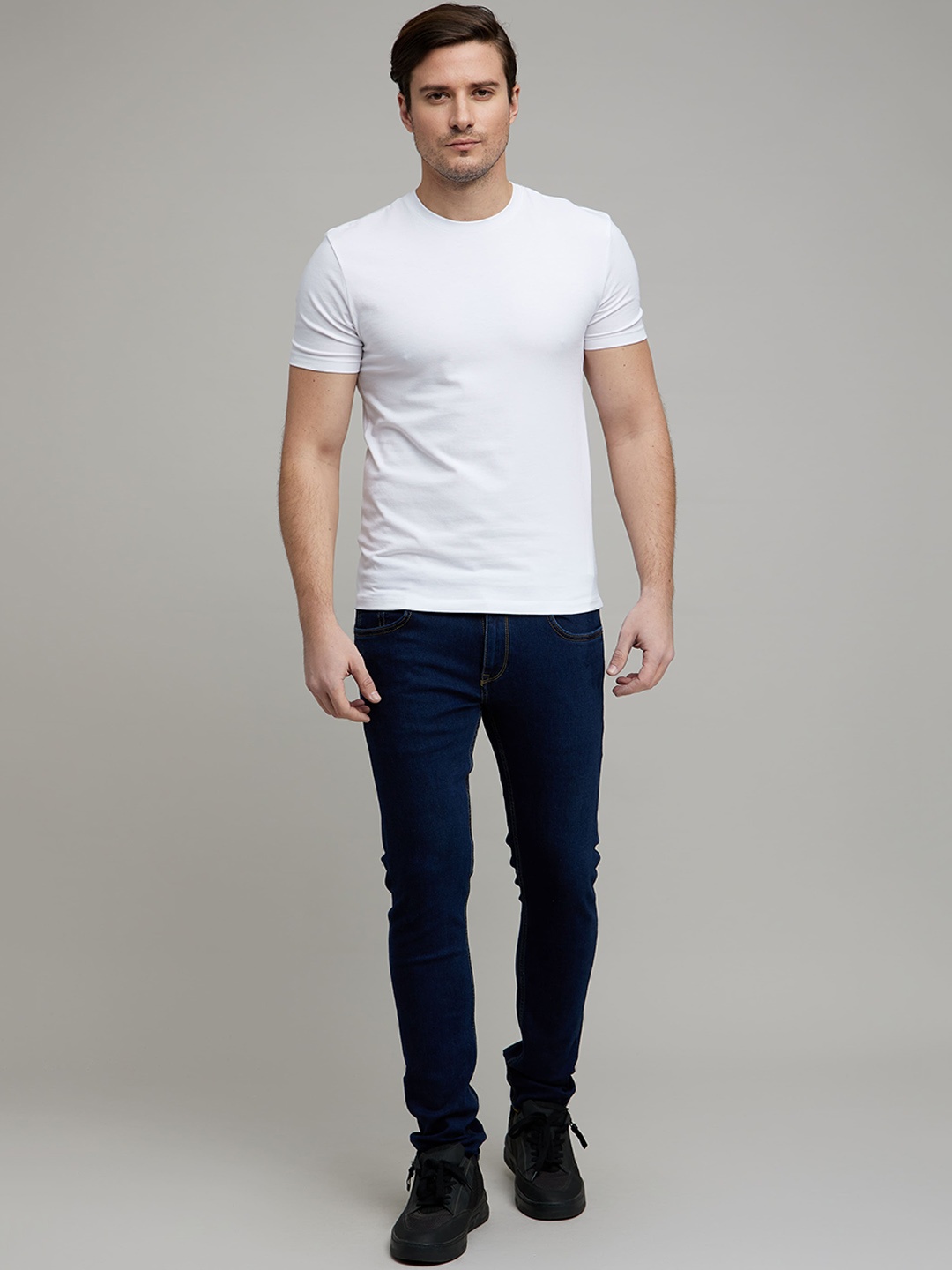 

Celio Men Skinny Fit Clean Look Cotton Jeans, Blue
