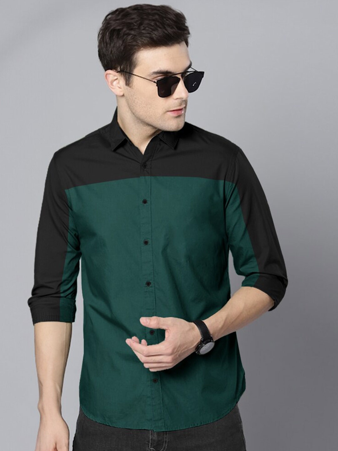 

Eyebogler Men Opaque Casual Shirt, Green