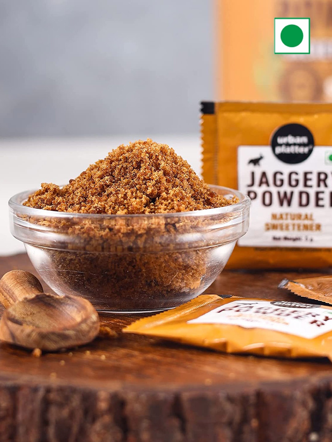 

URBAN PLATTER 50 Sachets Jaggery Powder-5 gms Each, Brown