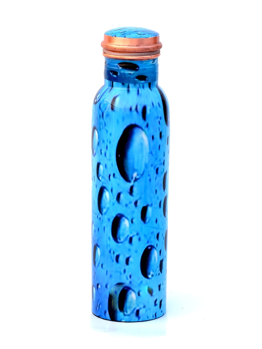 

DSH Crafting Your Curiosity Blue & Black Printed Single Copper Water Bottle 900 ml