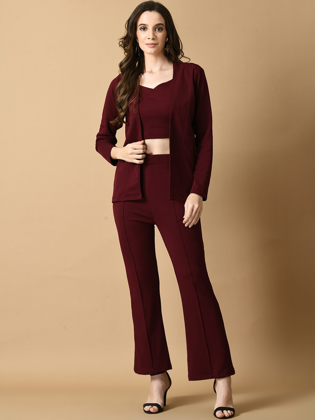 

KALINI Lightweight Open Front Jacket, Magenta