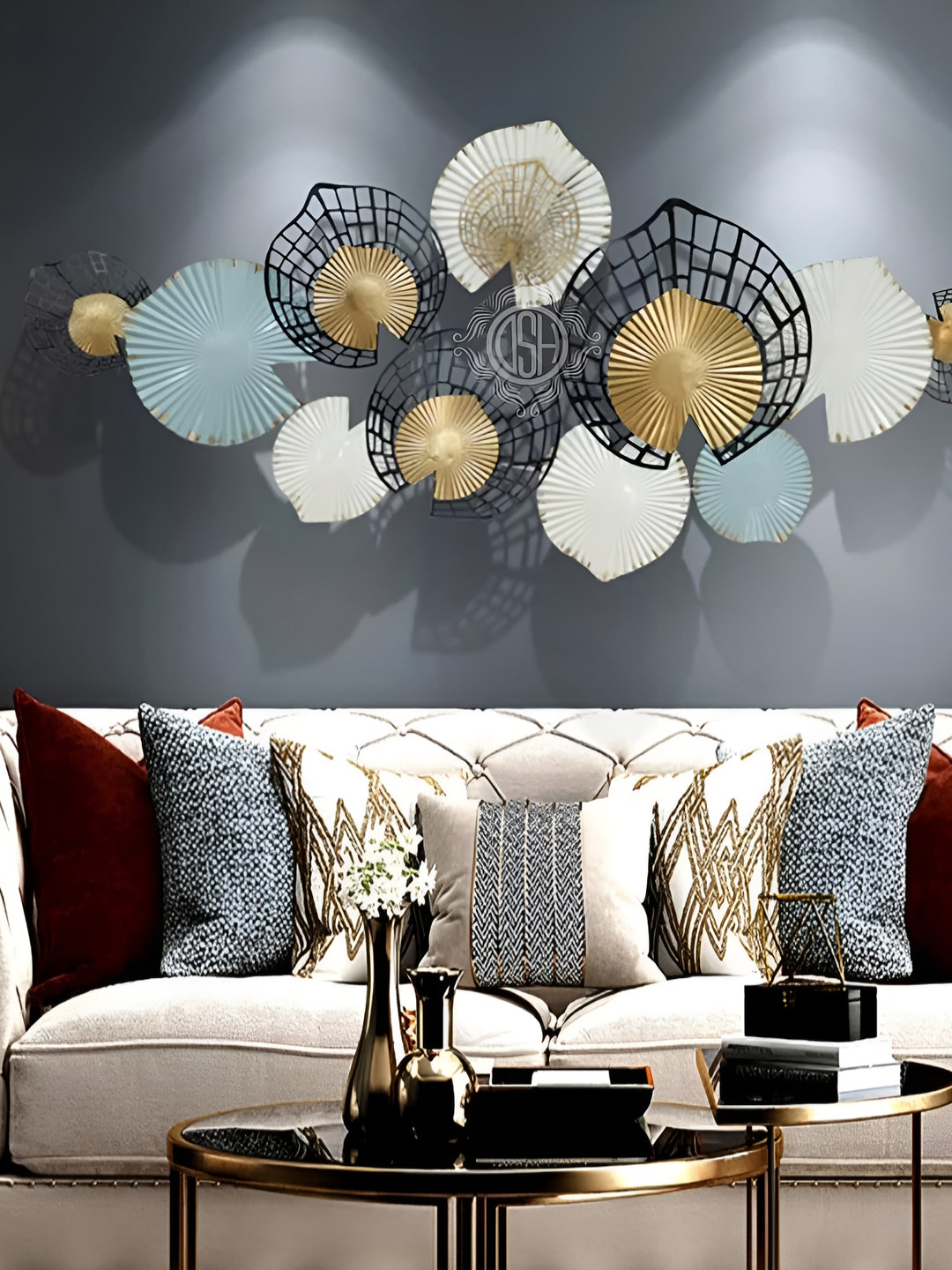 

DSH Crafting Your Curiosity White & Blue Metal Wall Decor