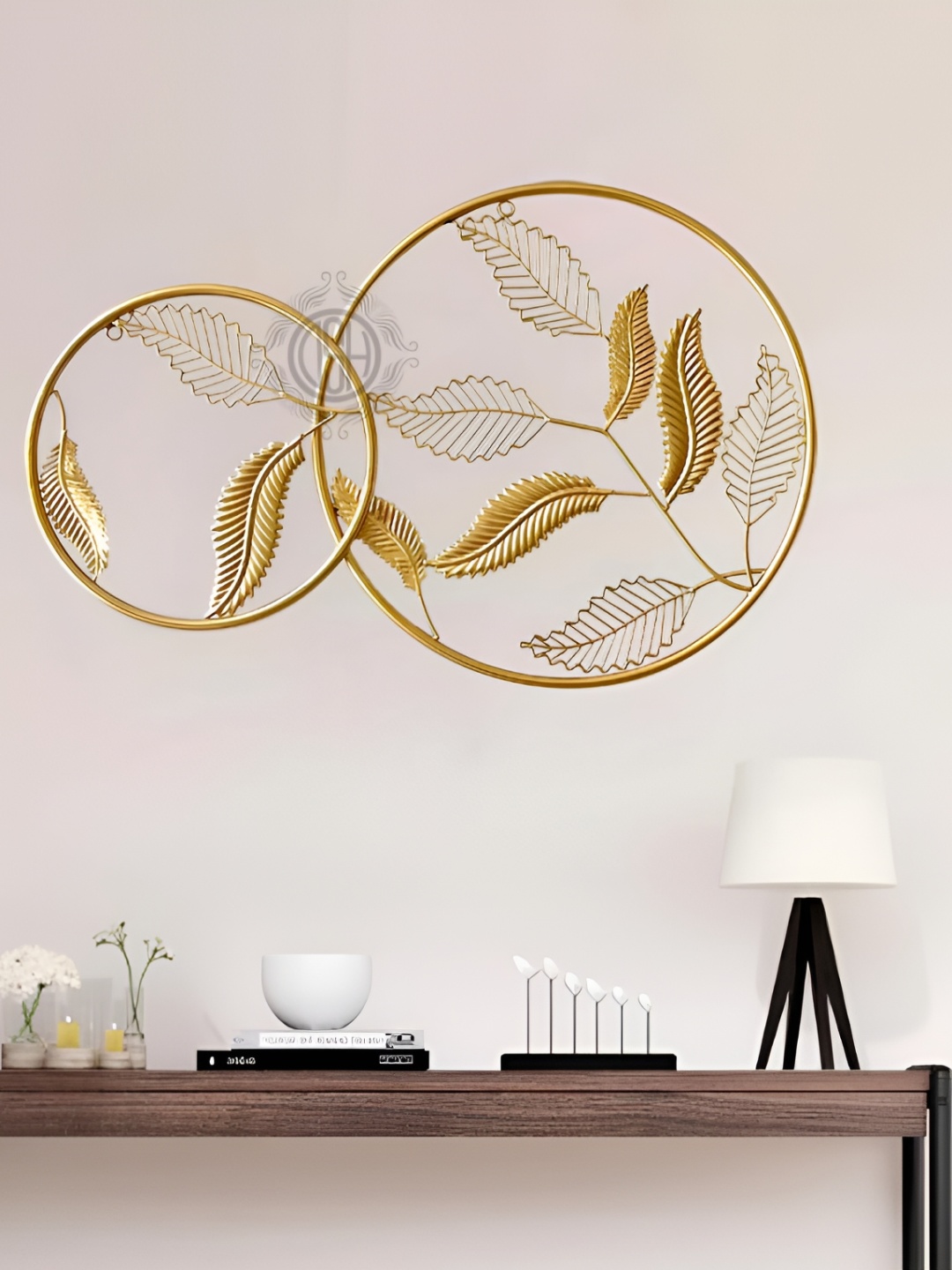DSH Crafting Your Curiosity Beige Metal Ring Wall Hanging