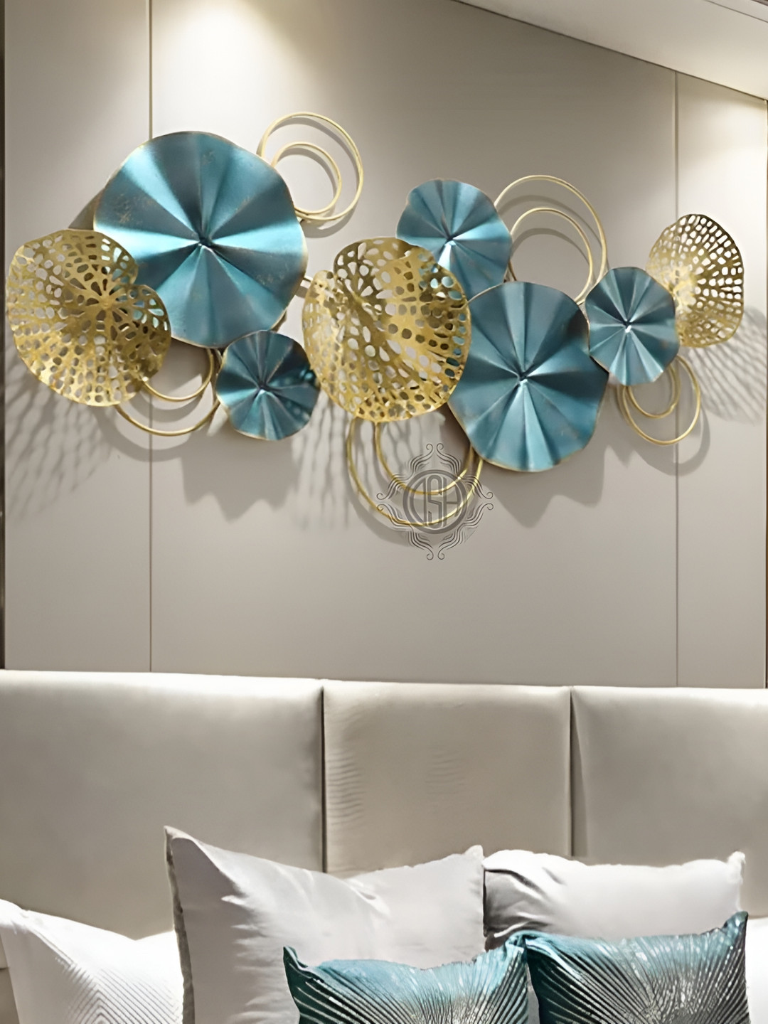 

DSH Crafting Your Curiosity Green Floral Metal Wall Decor