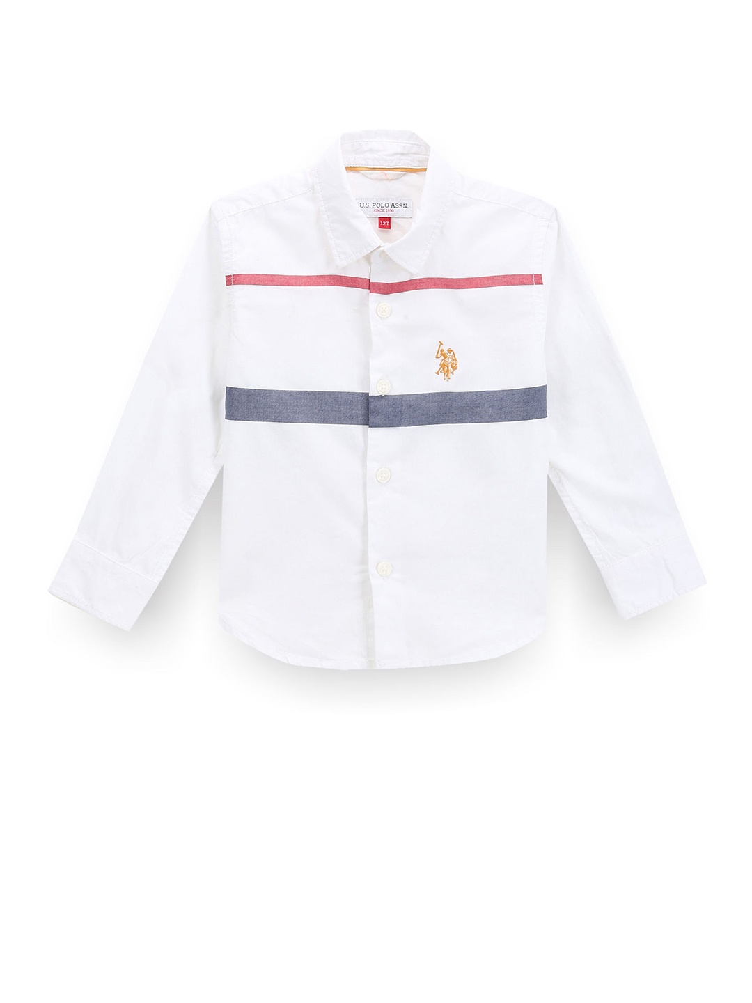 

U.S. Polo Assn. Kids Boys Classic Opaque Casual Shirt, White