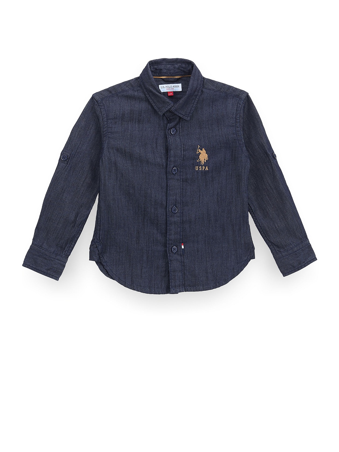 

U.S. Polo Assn. Kids Boys Classic Opaque Striped Casual Shirt, Blue