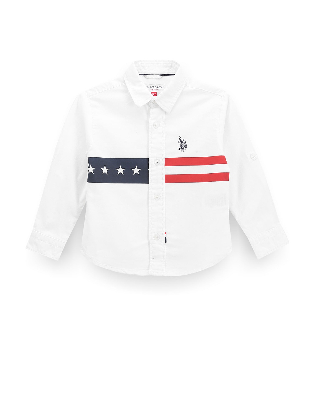 

U.S. Polo Assn. Kids Boys Classic Opaque Casual Shirt, White