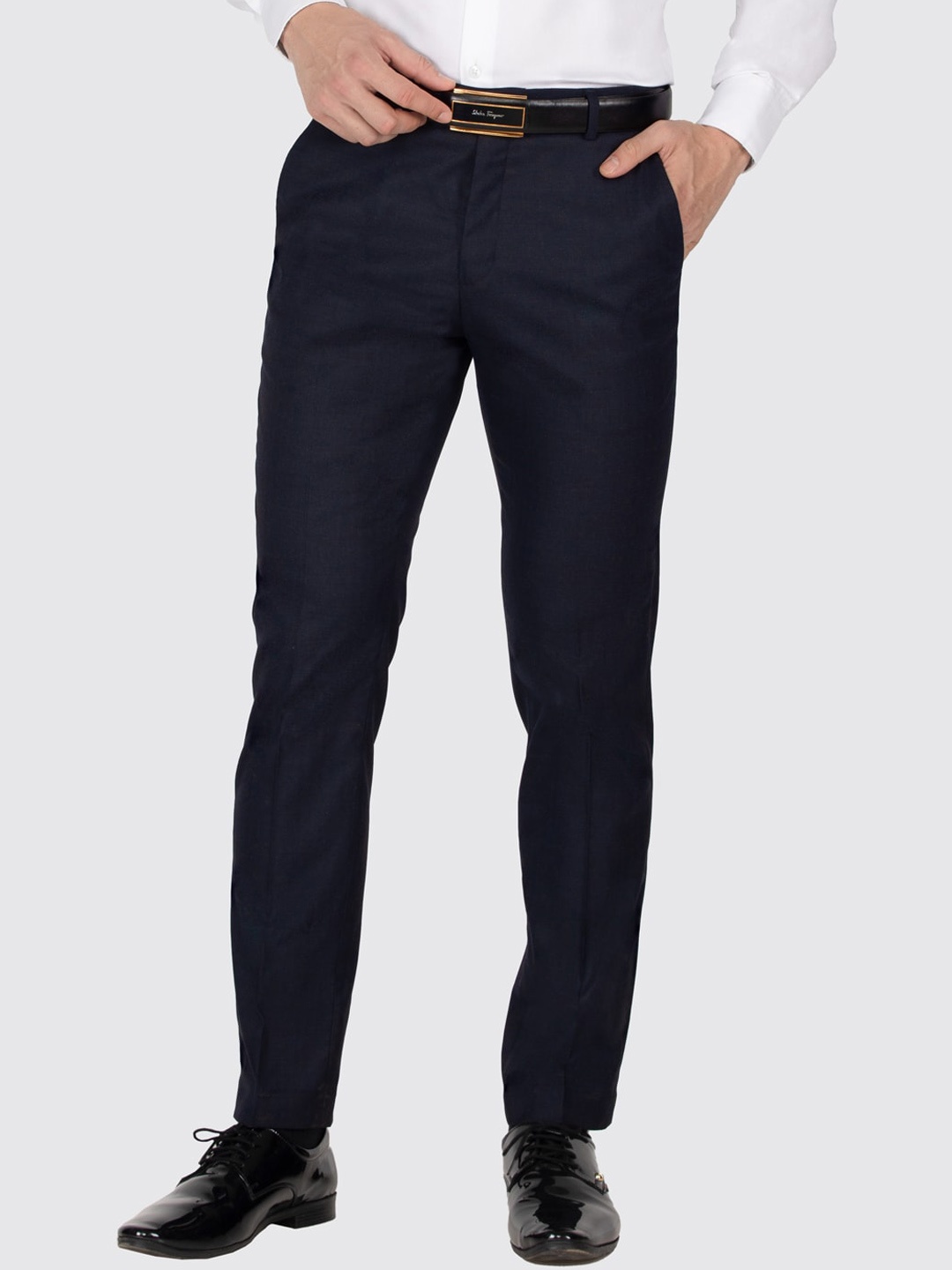 

Berkshire Men Smart Slim Fit Trousers, Navy blue