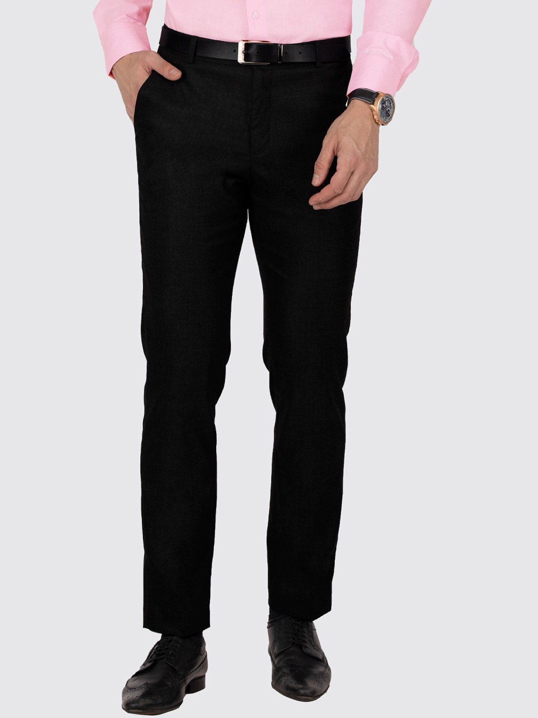 

Berkshire Men Smart Slim Fit Trousers, Black