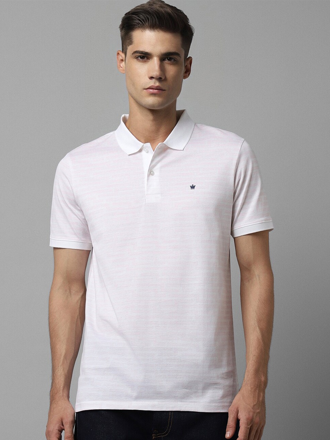 

Louis Philippe Sport Men Polo Collar T-shirt, White