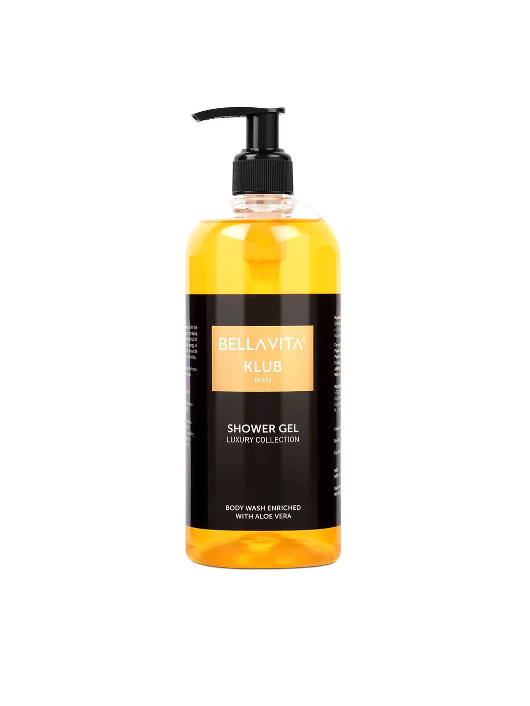 

Bella Vita Organic Klub Man Shower Gel with Aloevera - 500 ml, Orange