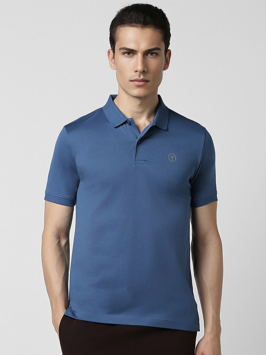 

Van Heusen Flex Men Polo Collar T-shirt, Blue