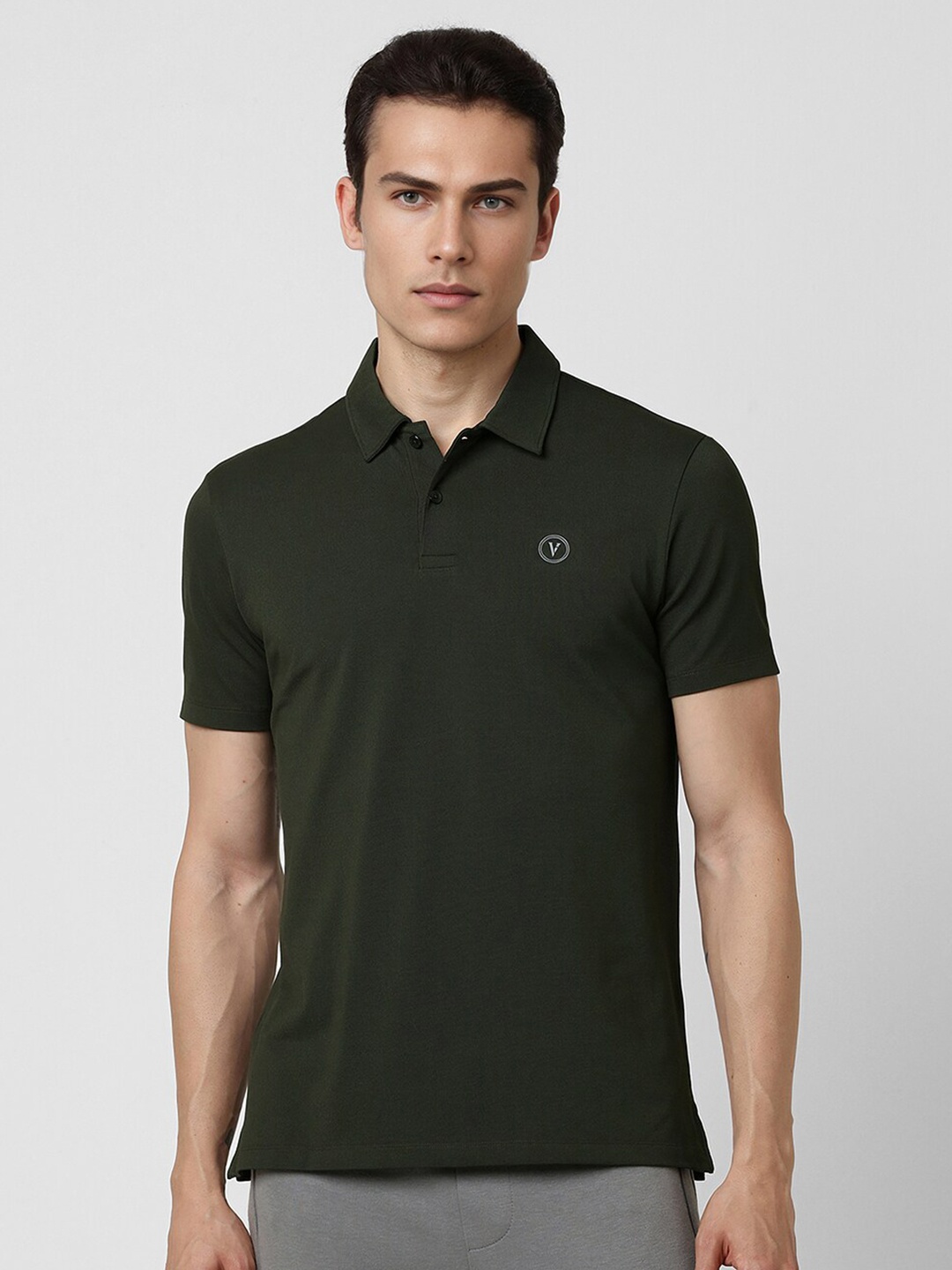

Van Heusen Flex Men Polo Collar T-shirt, Green