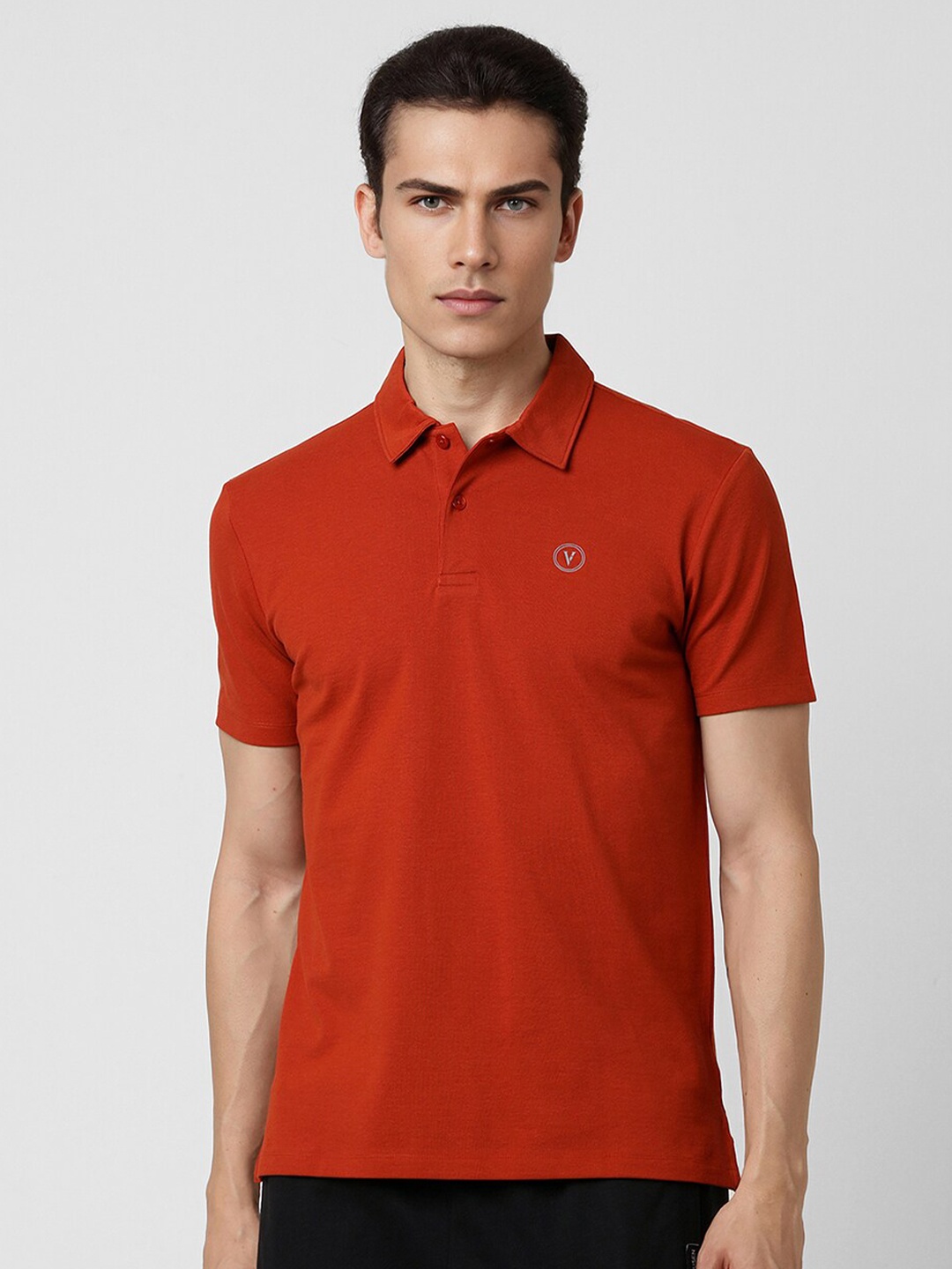 

Van Heusen Flex Men Polo Collar T-shirt, Red