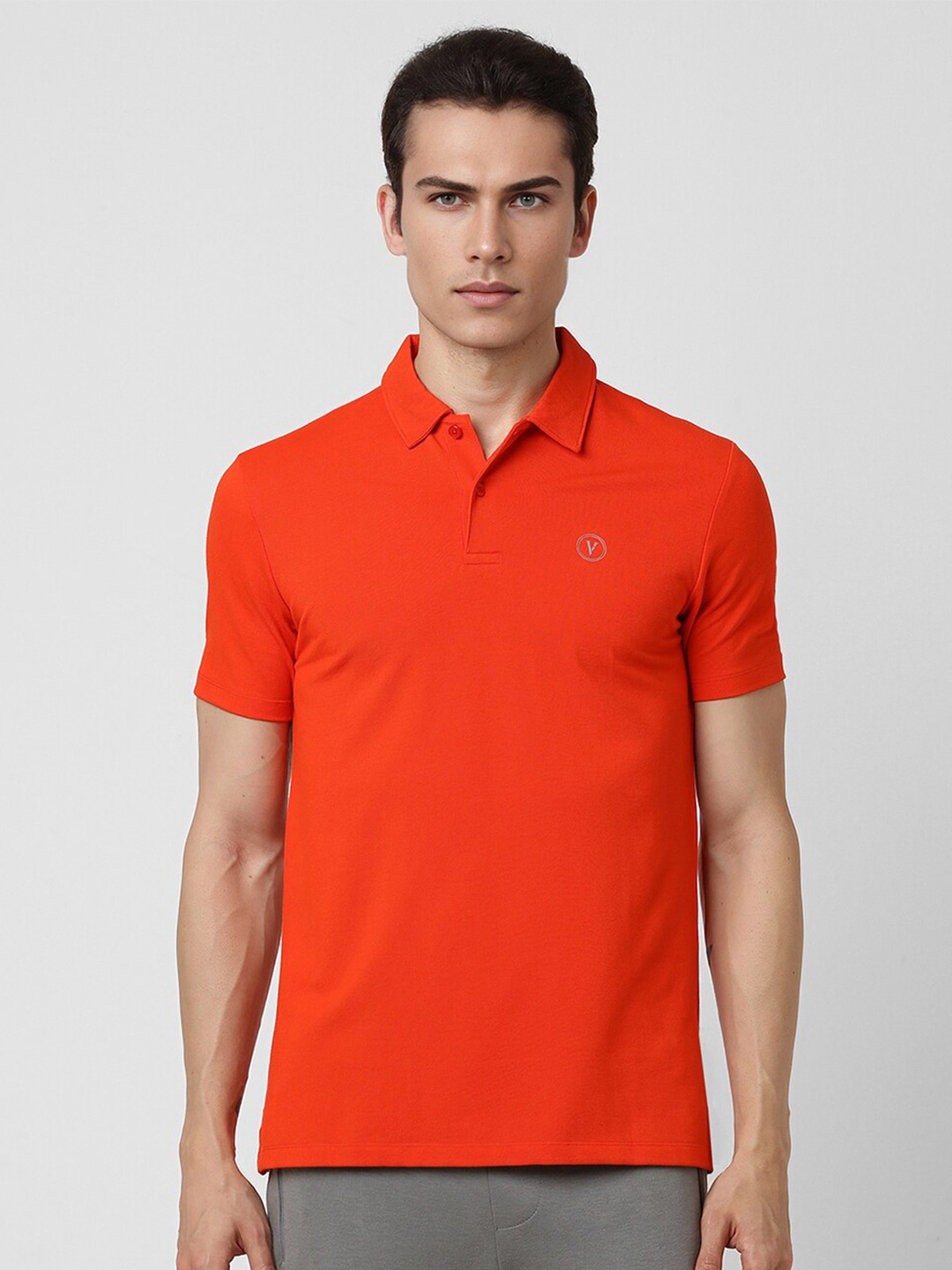 

Van Heusen Flex Men Polo Collar T-shirt, Red