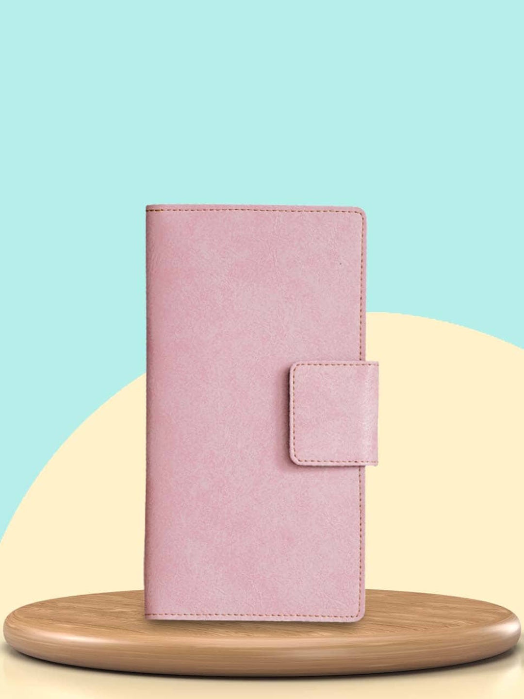 

Vorak Ahimsa Unisex Leather Passport Holder, Pink