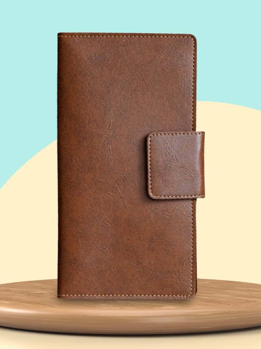 

Vorak Ahimsa Unisex Leather Passport Holder, Brown