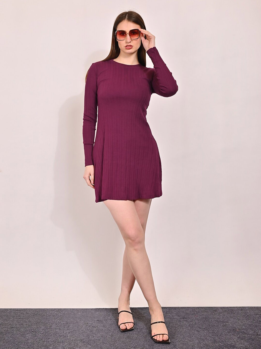 

NoBarr Women's A-Line Mini Dress, Mauve