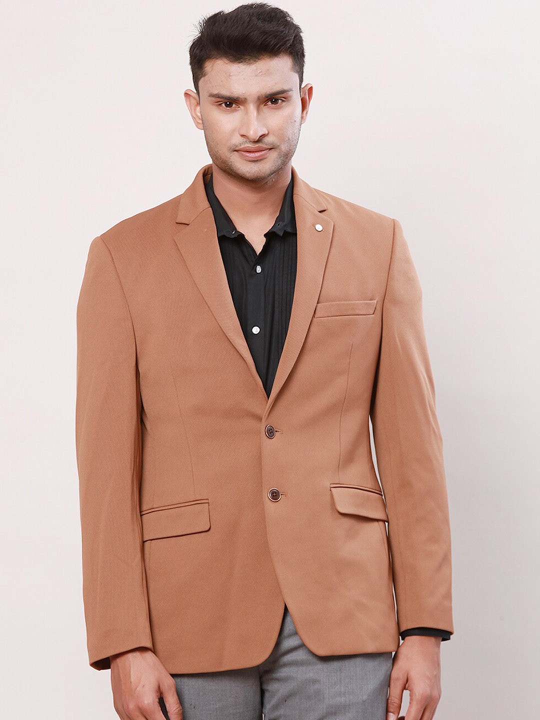 

Raymond Contemporary Fit Single-Breasted Formal Blazer, Brown