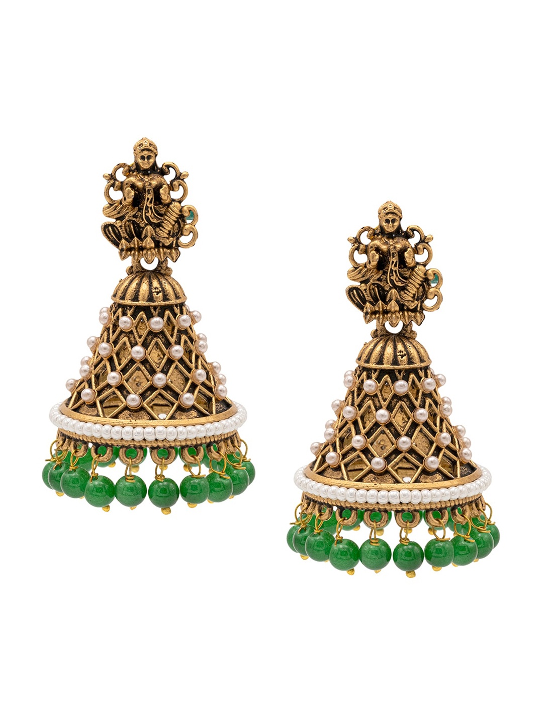 

Shining Jewel - By Shivansh Contemporary Drop Earrings, Gold