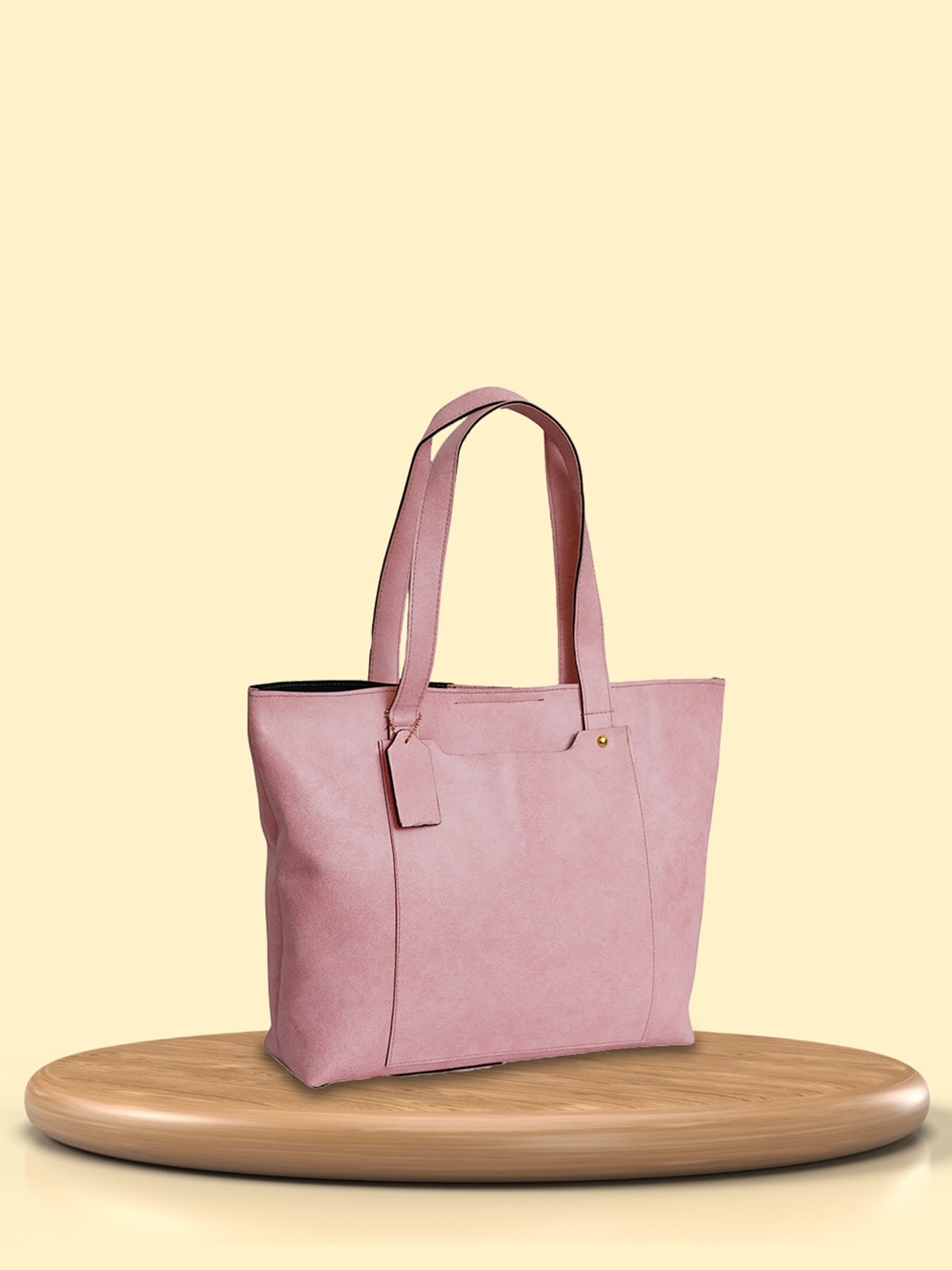 

Vorak Ahimsa Oversized Shopper Tote Bag with Tasselled, Maroon