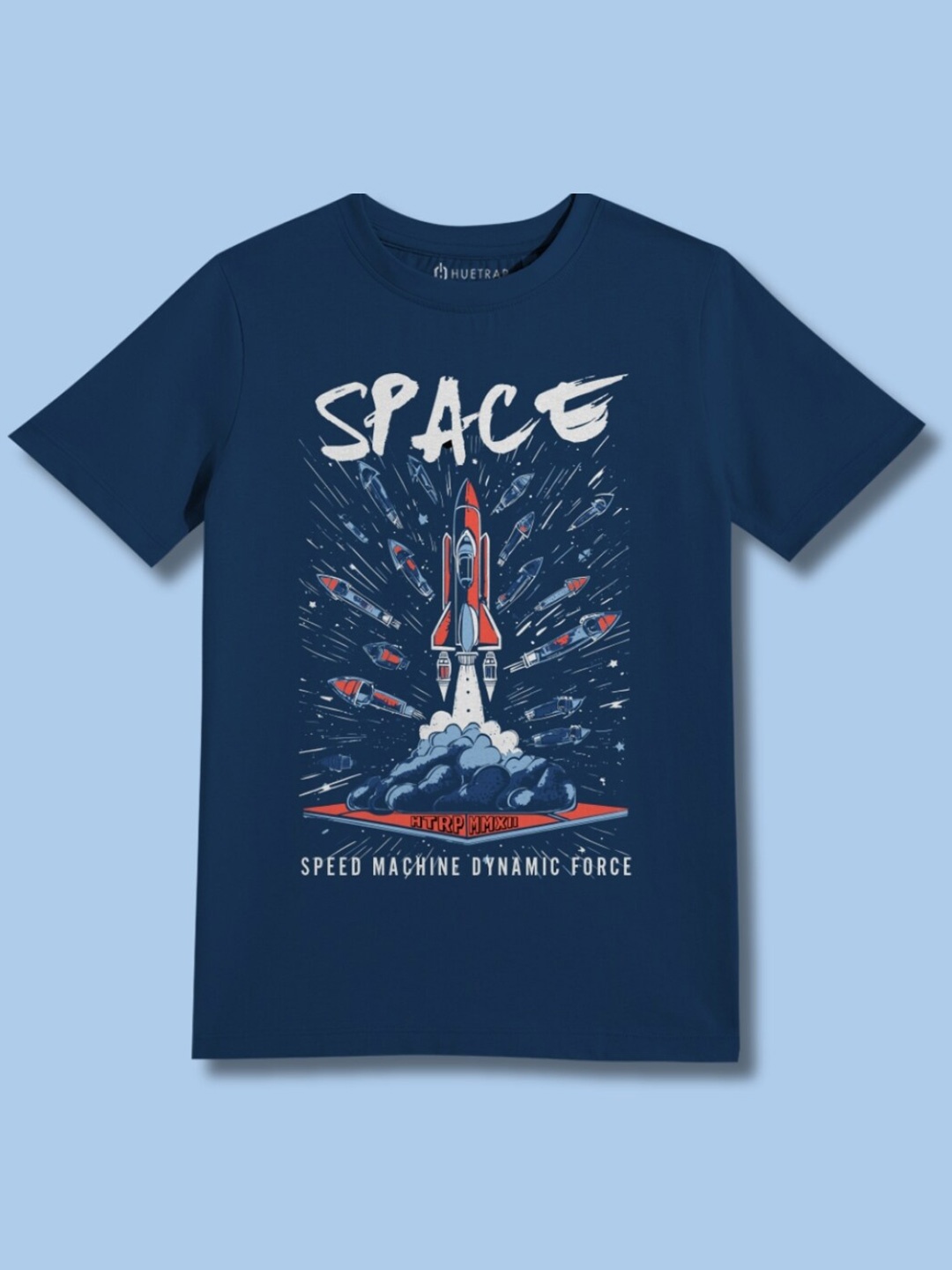 

Huetrap Boys Printed T-shirt, Navy blue