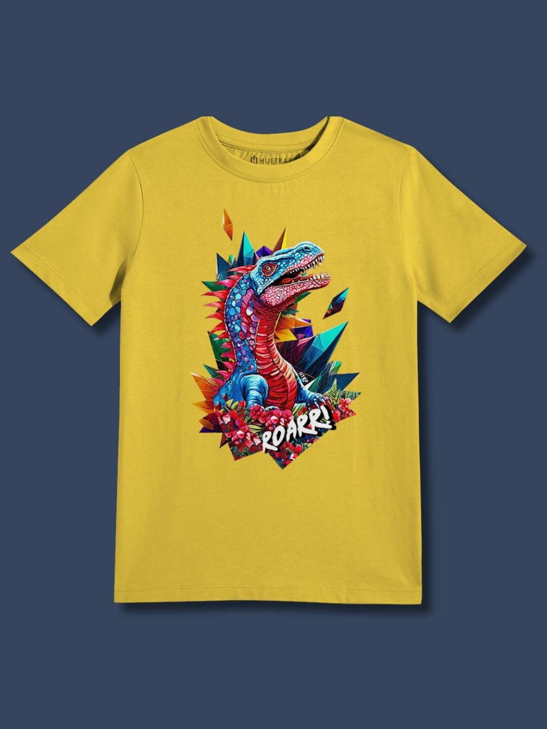 

Huetrap Boys Printed Applique T-shirt, Yellow