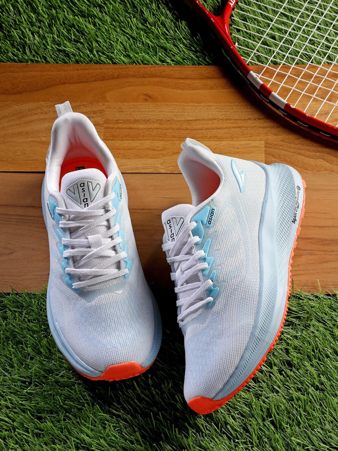 

ASIAN Men Memory Foam Mesh Running Shoes, White