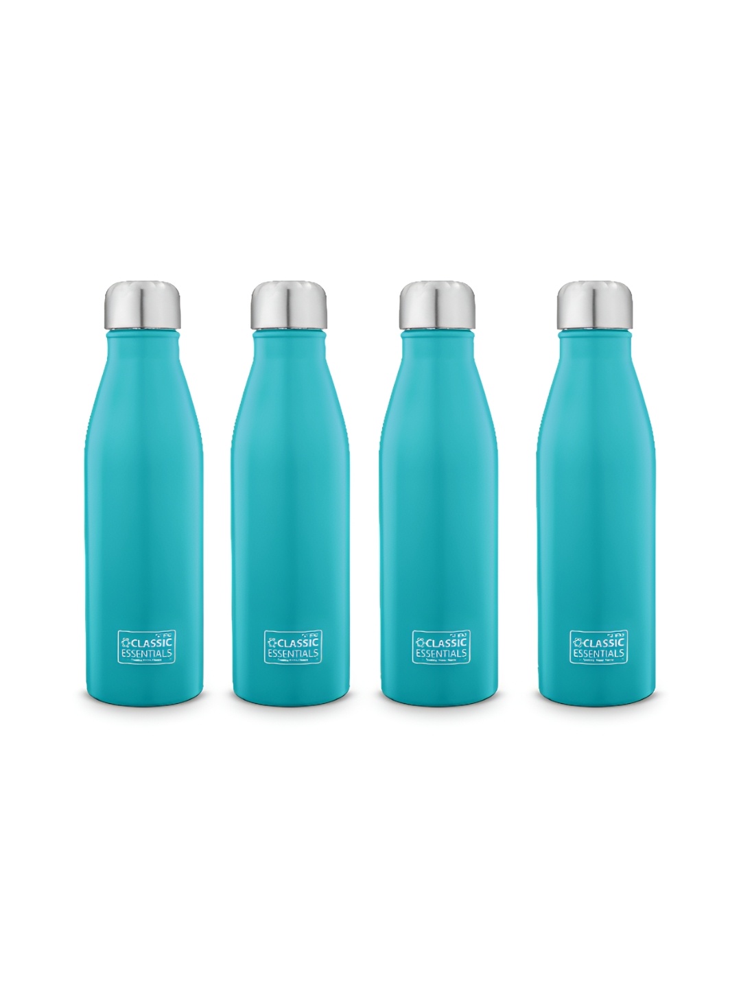 

Classic Essentials Blue 4 Pieces Stainless Steel Water Bottles 1 L Each