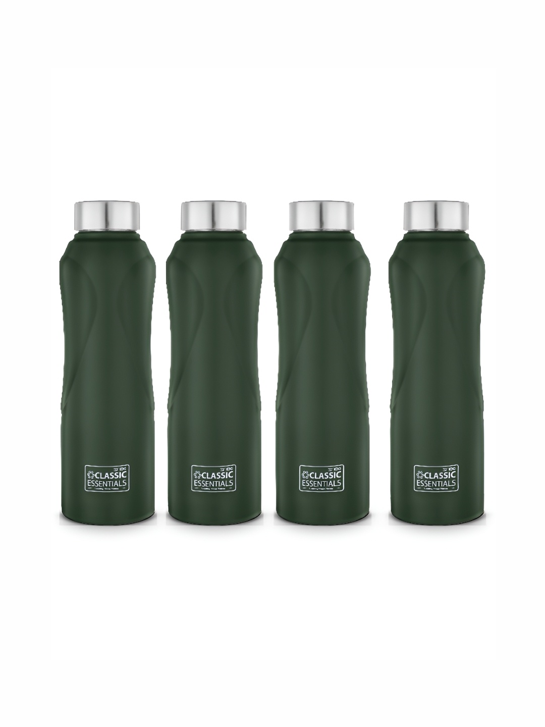 

Classic Essentials Green 4 Pieces Stainless Steel Water Bottles 1 L Each
