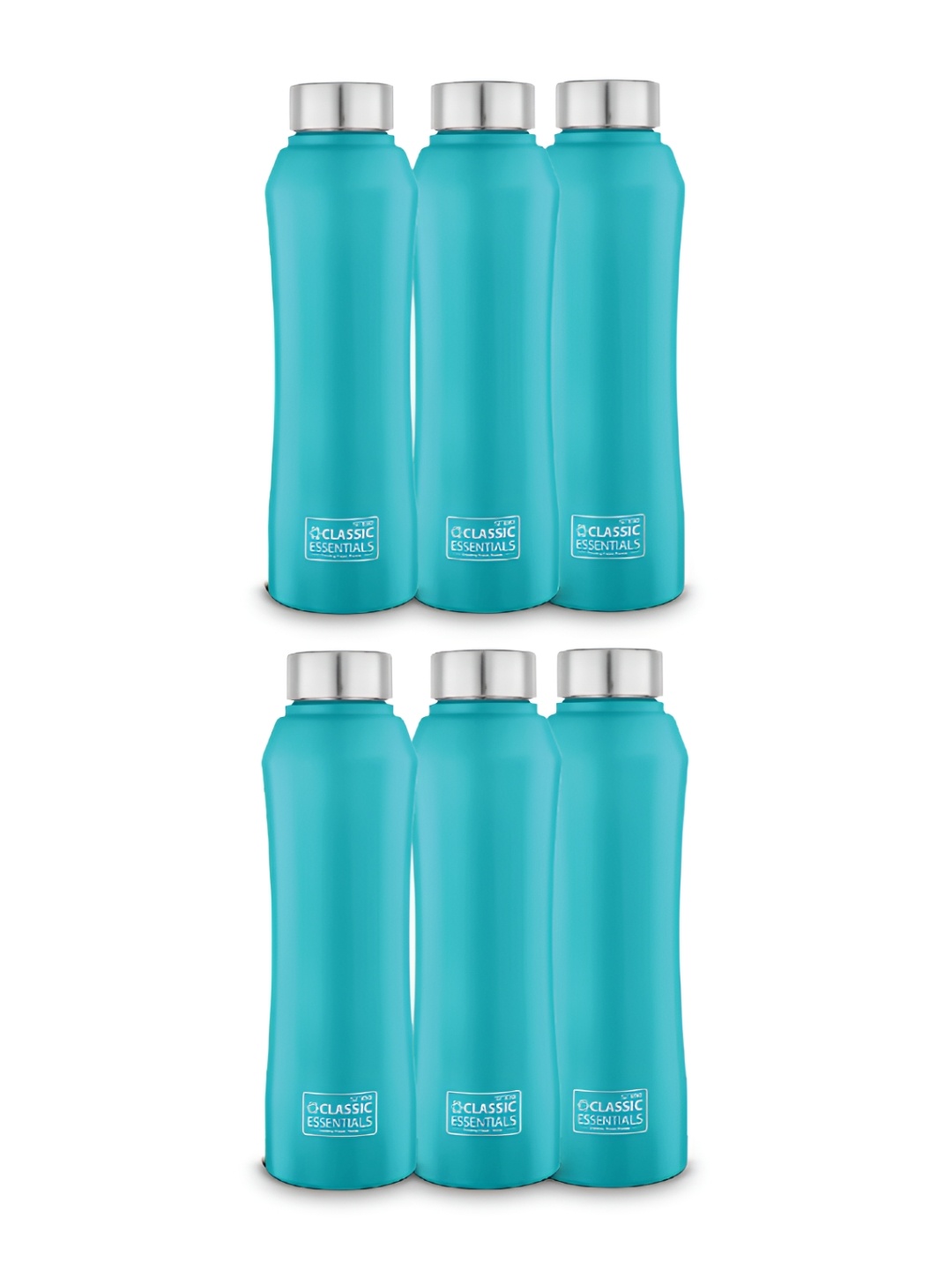 

Classic Essentials Blue & Steel 6 Pieces Stainless Steel Water Bottle 1l