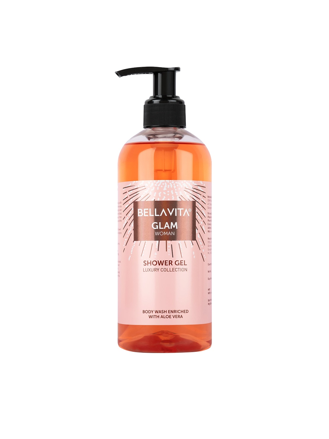 

Bella Vita Organic Glam Woman Shower Gel with Aloevera - 500 ml, Orange
