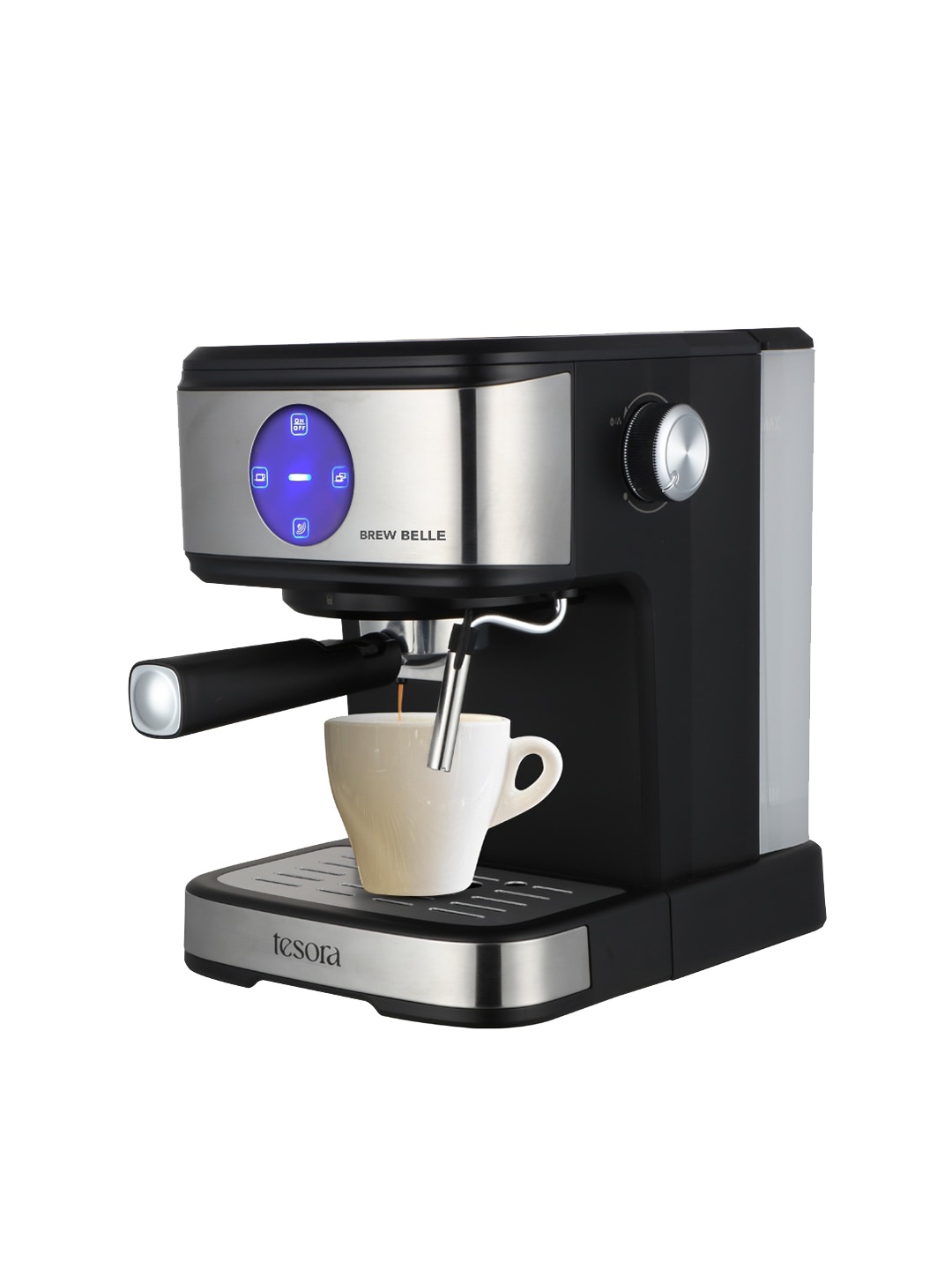 

Tesora Grey Brewbelle Espresso Coffee Machine-1100 Watt