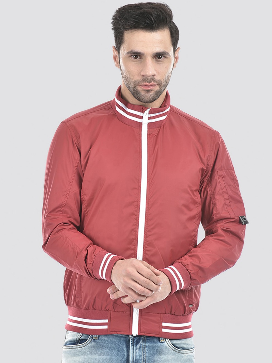 

Numero Uno Men Solid Red Jacket