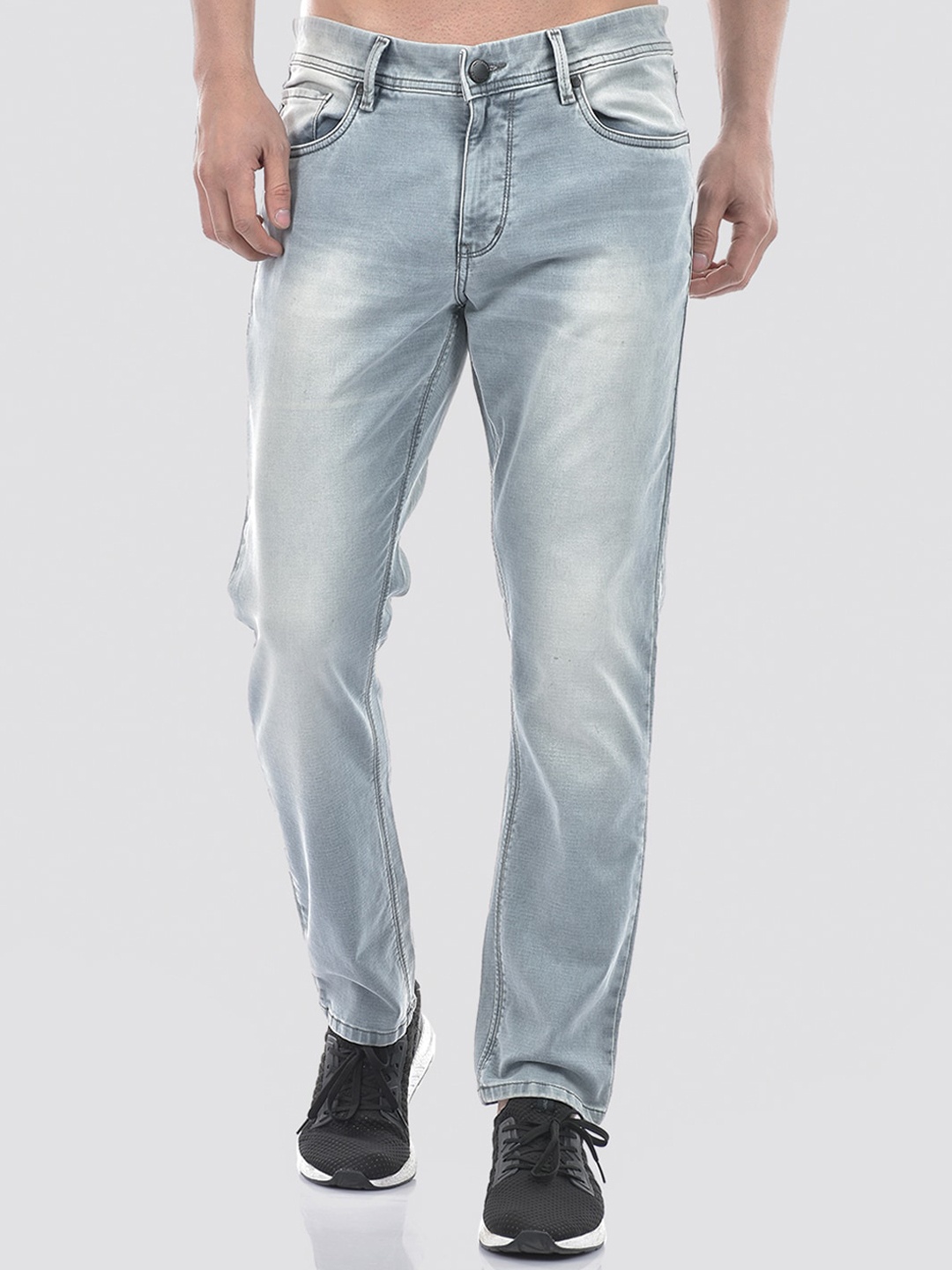 

Numero Uno Men Regular Fit Low-Rise Stretchable Jeans, Grey