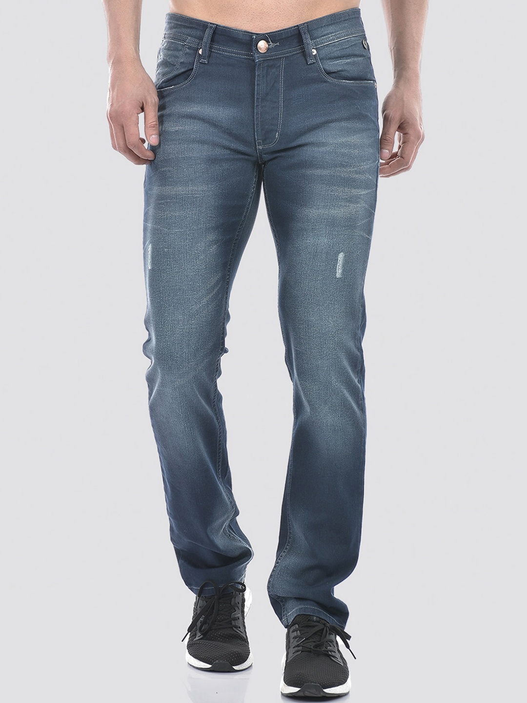 

Numero Uno Men Slim Fit Mid-Rise Cotton Stretchable Jeans, Blue