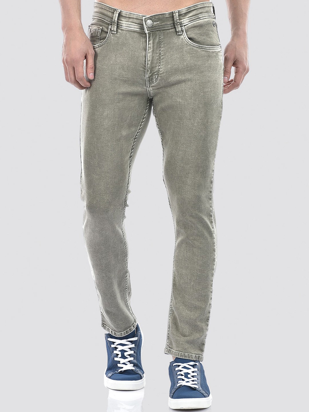 

Numero Uno Men Skinny Fit Stretchable Denim Jeans, Grey
