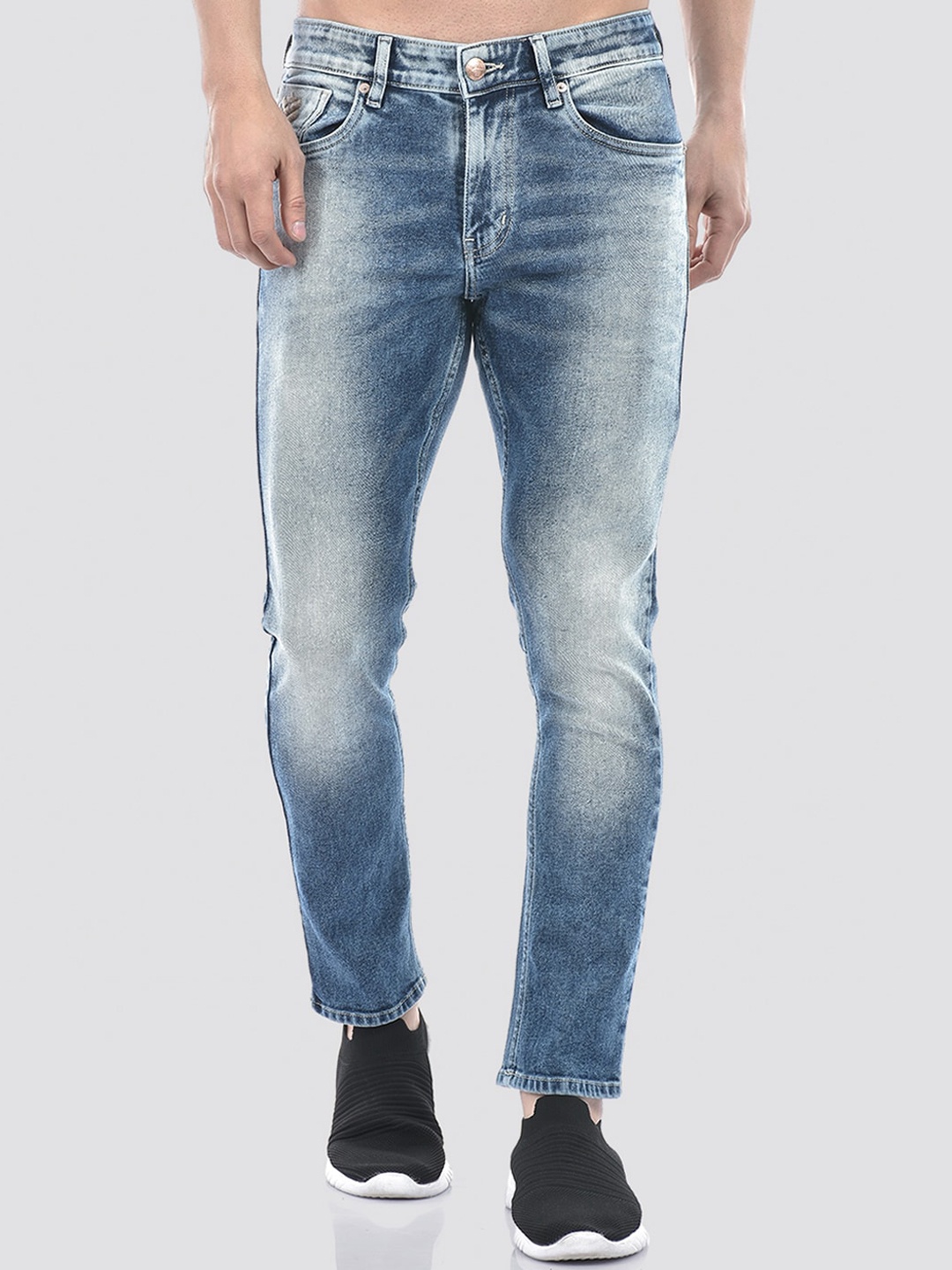 

Numero Uno Men Solid Skinny Fit Sustainable Stretchable Jeans, Blue