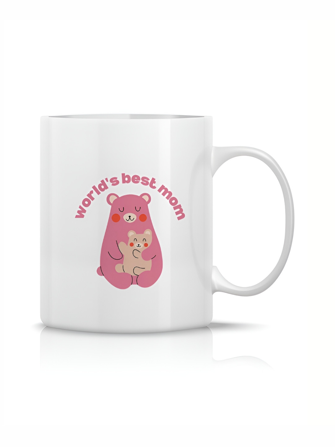 

The Decor Lane White Printed Ceramic Glossy Mugs Set of Cups and Mugs