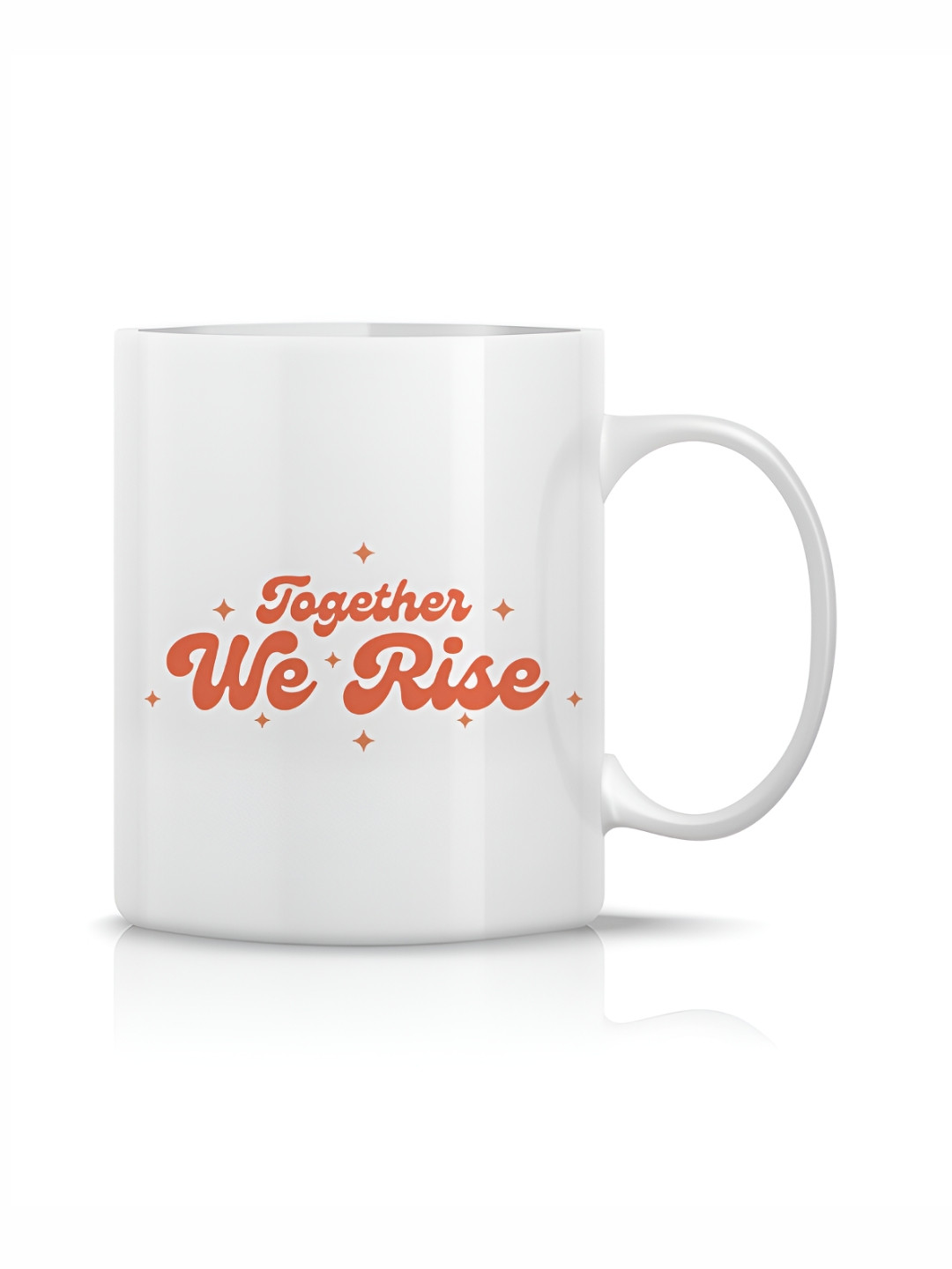 

The Decor Lane White Printed Ceramic Glossy Mugs Set of Cups and Mugs