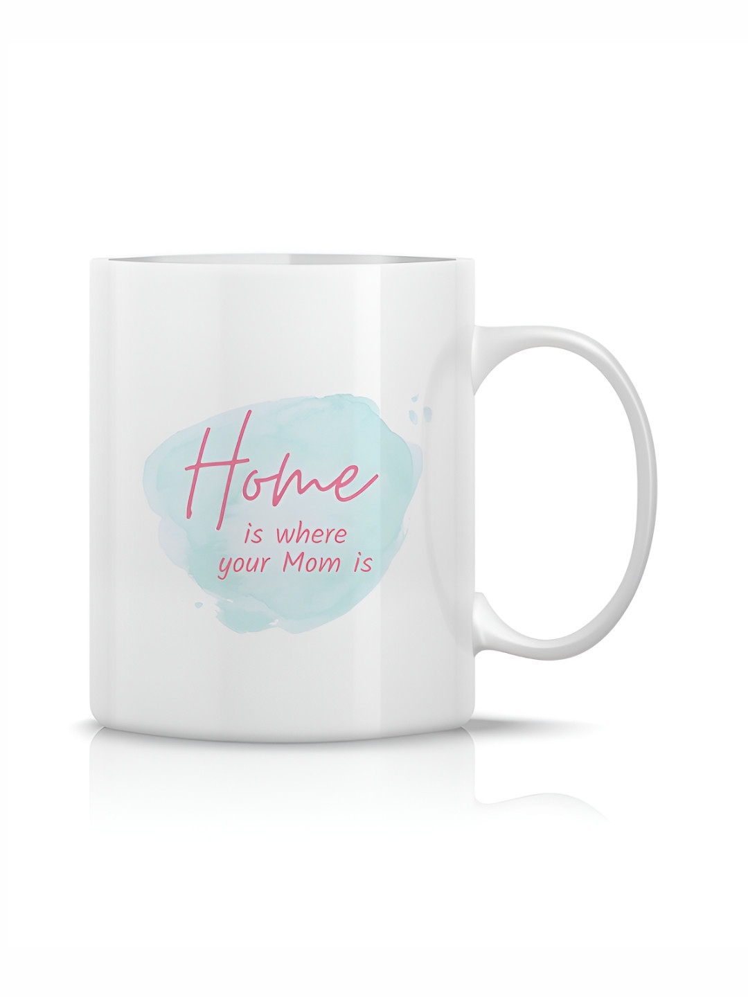 

The Decor Lane White Printed Ceramic Glossy Mugs Set of Cups and Mugs