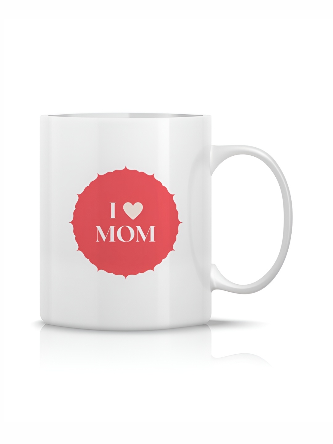

The Decor Lane White Printed Ceramic Glossy Mugs Set of Cups and Mugs