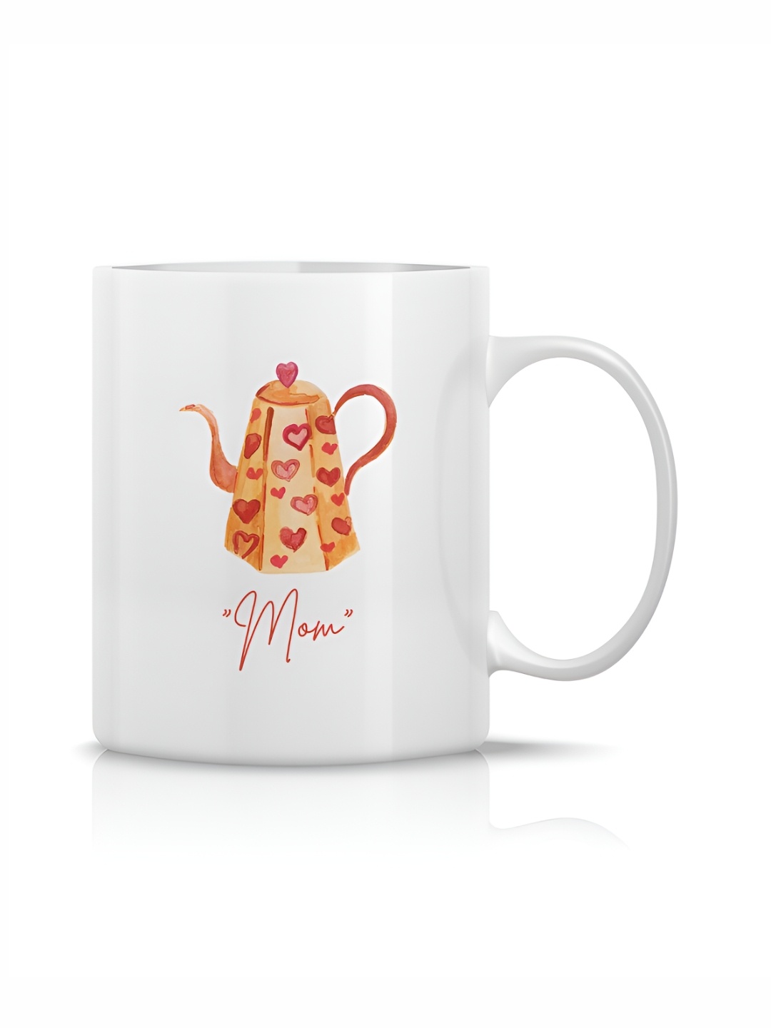 

The Decor Lane White Printed Ceramic Glossy Mugs Set of Cups and Mugs