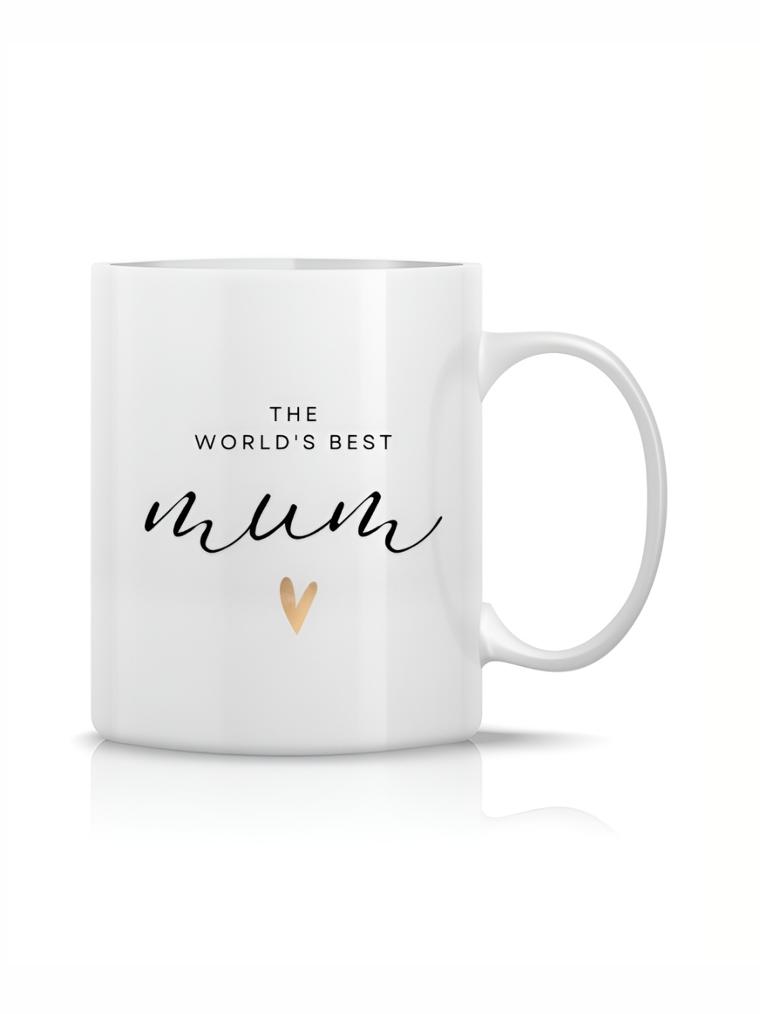 

The Decor Lane White Printed Ceramic Glossy Mugs Set of Cups and Mugs