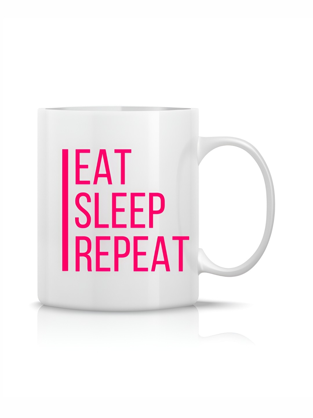 

The Decor Lane White Printed Ceramic Glossy Mugs Set of Cups and Mugs