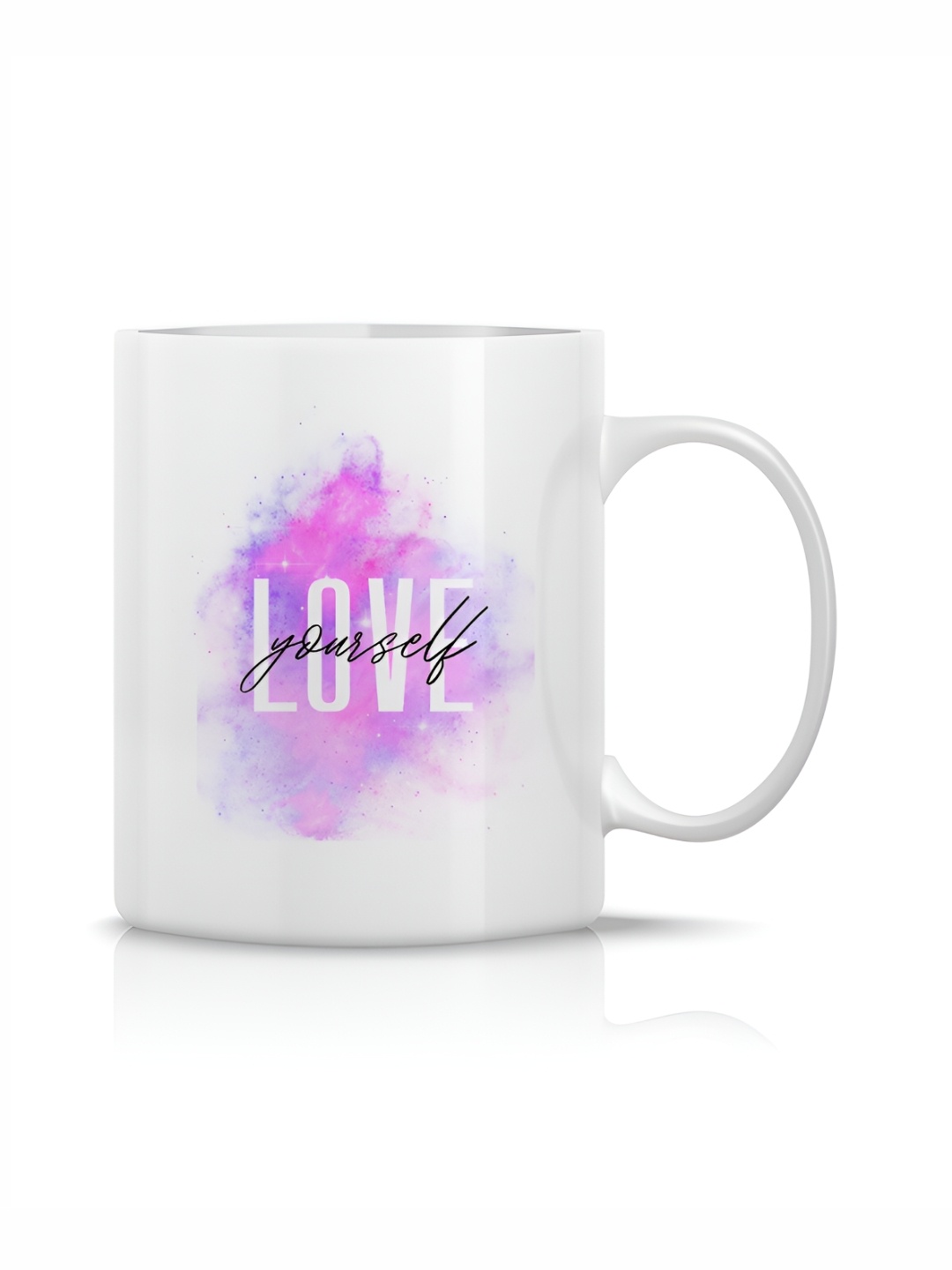 

The Decor Lane White Printed Ceramic Glossy Mugs Set of Cups and Mugs