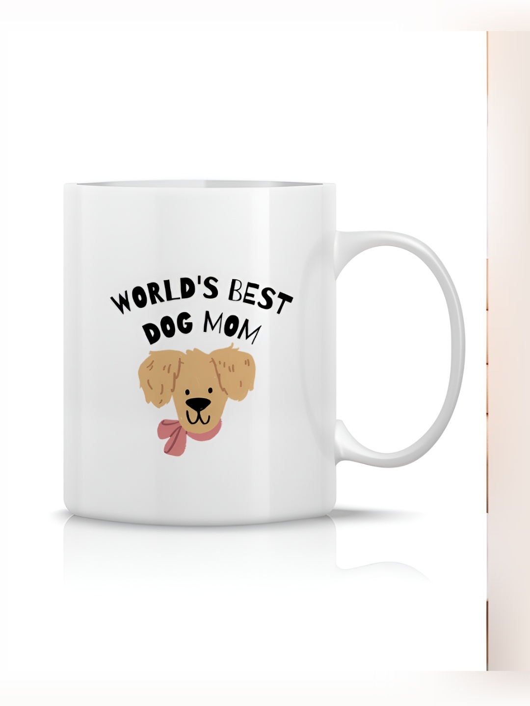

The Decor Lane White Printed Ceramic Glossy Mugs Set of Cups and Mugs