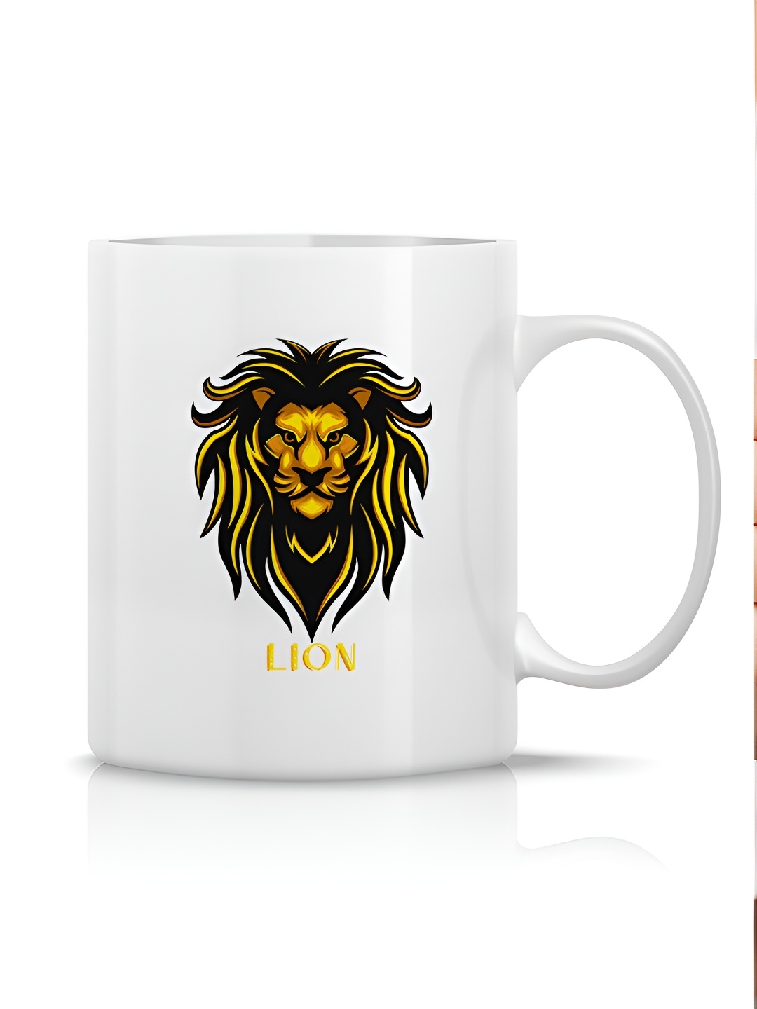 

The Decor Lane White Printed Ceramic Glossy Mugs Set of Cups and Mugs