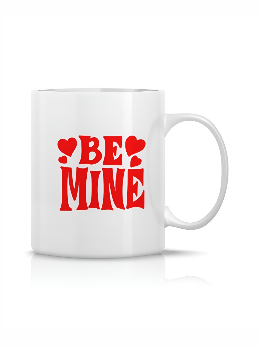 

The Decor Lane White Printed Ceramic Glossy Mugs Set of Cups and Mugs